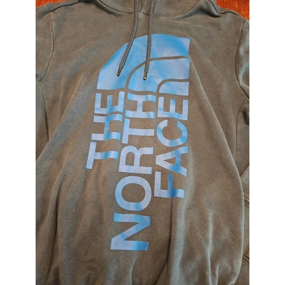 The North Face Half Dome Hoodie Mens Size Small Dark‎ Blue pullover (A449)